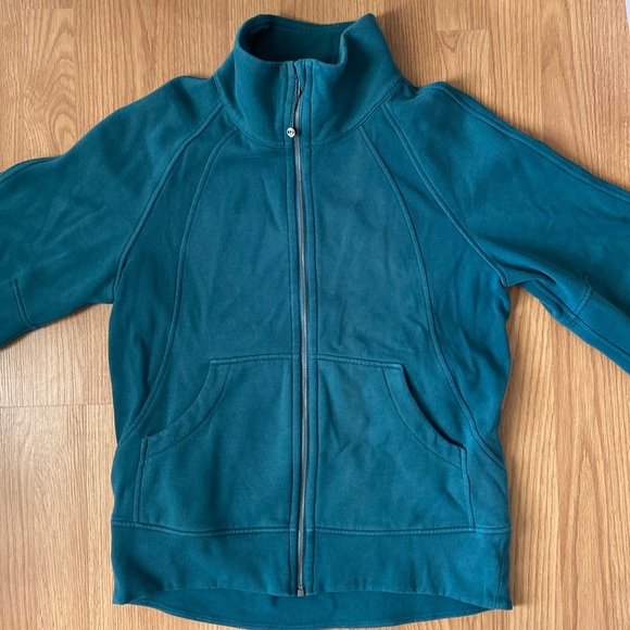 ❤️ Lululemon Scuba Oversized Funnel-Neck Full Zip Green Jasper Size XS/S - Picture 7 of 14